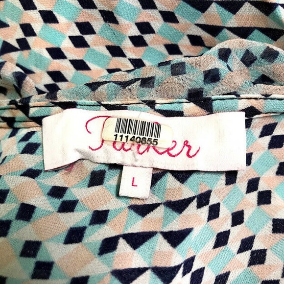 Parker Francesca Wrap Blouse L Ruffle Silk Flutter - Picture 7 of 12